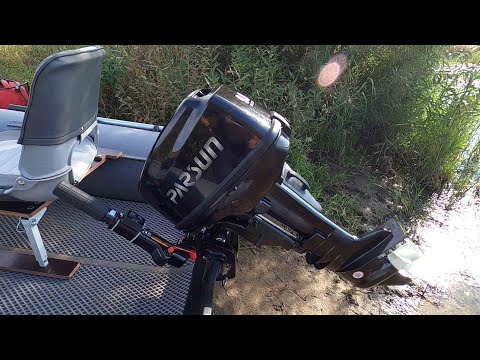 Видео: PARSUN T 9,8 BMS двухтактный на лодке РИФ 325 НДНД