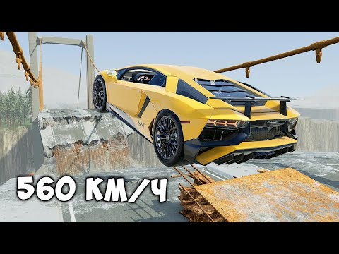 Видео: ВПЕРВЫЕ ПРОБУЮ ПЕРЕЛЕТЕТЬ РАЗРУШЕННЫЙ МОСТ НА МАКСИМАЛЬНОЙ СКОРОСТИ В BEAM NG DRIVE