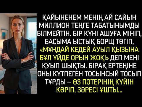 Видео: Қайыненем менің ай сайын миллион табатынымды білмейтін. Бір күні ол үстіме ыстық борщ төгіп...