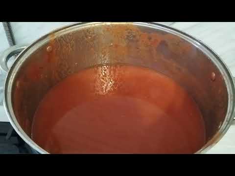 Видео: ТОМАТНЫЙ СОК🍅🍅🧄🍅 на зиму без соковыжималки🩷🩷🩷