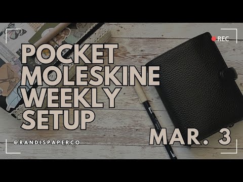 Видео: Moleskine Weekly Setup | Карманный планировщик Flip | Карманный планировщик