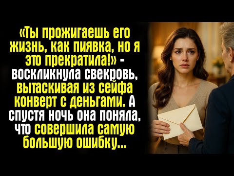 Видео: «Ты прожигаешь его жизнь, как пиявка, но я это прекратила!» — воскликнула свекровь, вытаскивая...