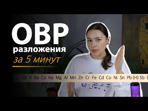 Видео: Топ-10 ОВР разложения в ЕГЭ по химии