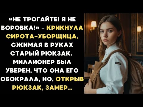 Видео: Не трогайте! Я не воровка! – крикнула сирота-уборщица, сжимая в руках старый рюкзак...