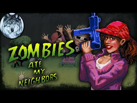 Видео: Zombies Ate My Neighbors (Sega Mega Drive). Джулия. Спасены все соседи. Игры 90-х. Longplay.