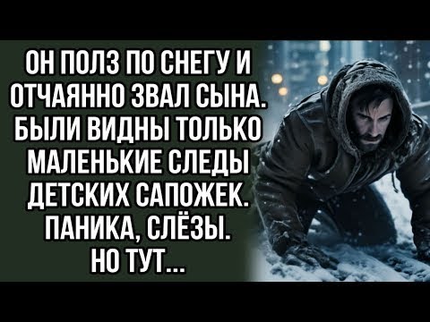 Видео: Он полз по снегу и  отчаянно звал сына Были видны только маленькие следы детских сапожек