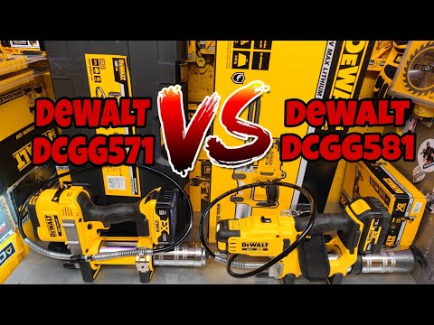 Видео: Смазочные аппараты высокого давления DeWALT DCGG571 и DeWALT DCGG581 сравнение