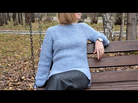 Видео: Теплый зимний Женский свитер. Вязание крючком. Warm winter sweater for women. Crochet Tutorial