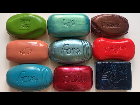 Видео: ASMR режу сухое лакированное мыло / ASMR varnished soap