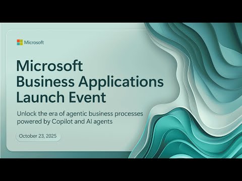 Видео: Презентация бизнес-приложений Microsoft: осень 2025 г.