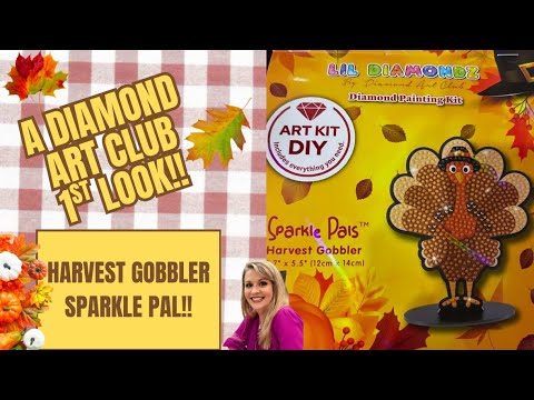 Видео: Первый взгляд на Diamond Art Club и интересные идеи для оформления! Harvest Gobbler Sparkle Pal!