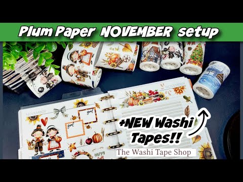 Видео: Планировщик из сливовой бумаги, подготовка к ноябрю | Планируйте вместе со мной, используя НОВЫЕ ...