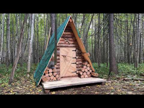 Видео: Морозы будут нипочём - установил МОЩНУЮ печь! Сделал крыльцо!