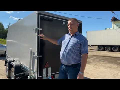 Видео: Двухосный прицеп с откидным трапом. МЗСА 817732 исп 022.ЦЛП АРИВА.Уфа,Ижевск,Казань,Челны,Чебоксары.