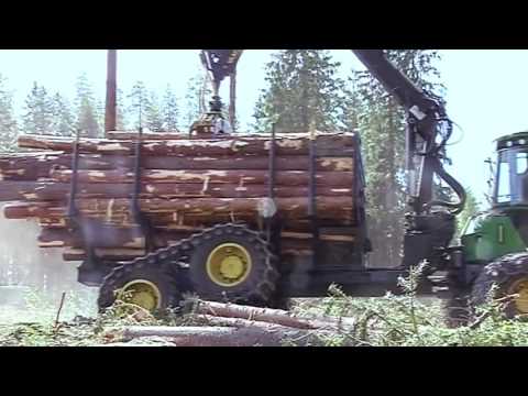 Видео: Форвардер John Deere 1510E тест драйв