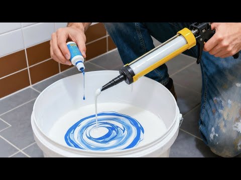 Видео: Сэкономьте деньги на всю жизнь! Просто смешайте силикон с цветными чернилами, и вы будете поражены.