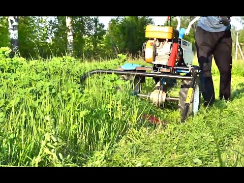 Видео: Небольшой обзор роторной косилки ЗАРЯ.