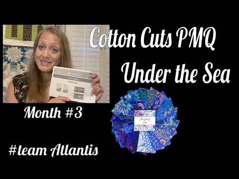 Видео: Cotton Cut PMQ "Under The Sea" Подсказка 3 #teamatlantis #cottoncuts #kaffefabrics #freespirit