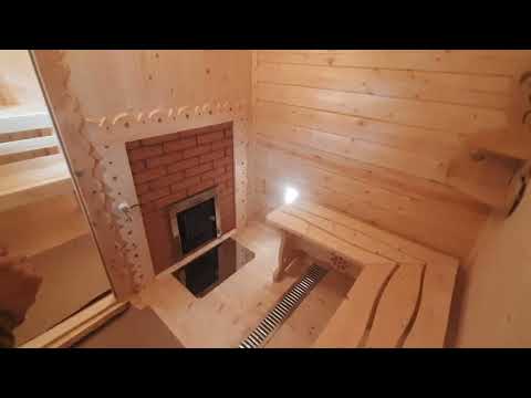 Видео: Баня 6х2.3 с крыльцом