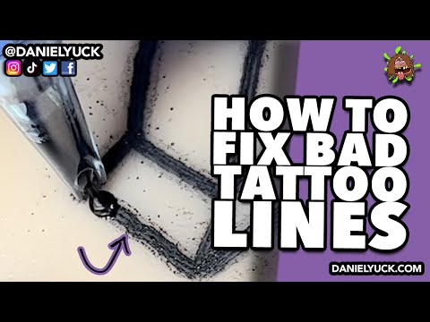 Видео: Исправление неудачных линий татуировки — Татуировка 101