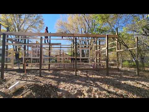 Видео: Что нам стоит амбар построить? #мичиган 