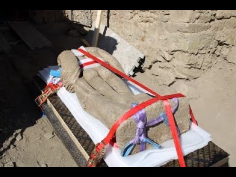 Видео: Втората статуя от Хераклея Синтика ще срещне главата си в Петрич, а после отива в София