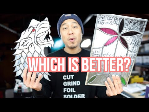 Видео: СВИНЦ против МЕДНОЙ ФОЛЬГИ: два стиля/метода витражей