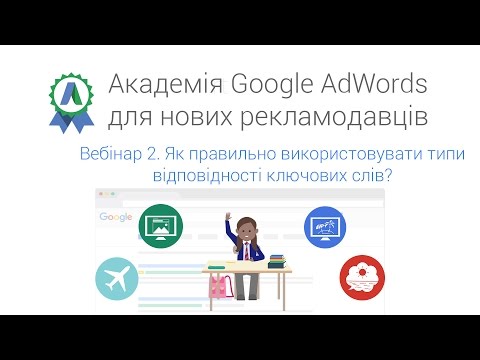 Видео: Вебінар 2: Як правильно використовувати типи відповідності ключових слів?