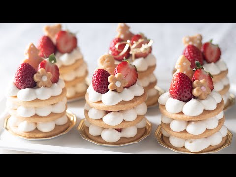 Видео: Рождественский торт с масляным печеньем ＊ Без яиц ｜ HidaMari Cooking