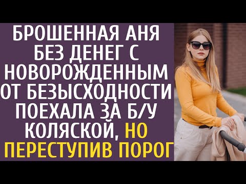 Видео: Брошенная Аня без денег с новорожденым от безысходности поехала за б/у коляской, но переступив порог