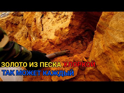 Видео: ЗОЛОТО ИЗ ПЕСКА ХЛОРКОЙ