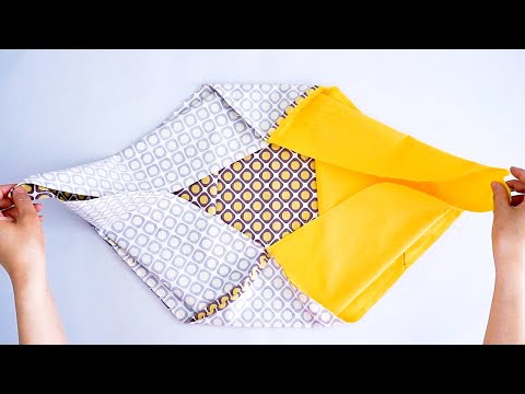 Видео: Простое изготовление сумок / Легкое изготовление сумок из квадратов [Kim's sewing]