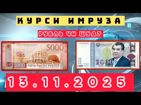 Видео: Курби Асъор 💲Валюта Таджикистан 💲13.11.2025 💲