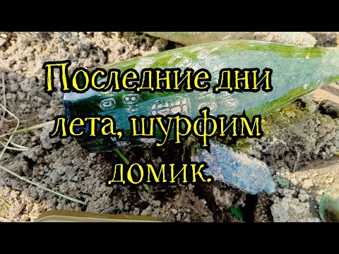 Видео: Последние дни лета, шурфим домик.