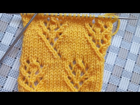 Видео: Лёгкий, но очень красивый ажурный узор спицами.