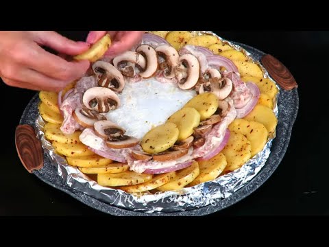 Видео: КАРТОФЕЛЬ С МЯСОМ на праздничный стол Красиво Вкусно Люда Изи Кук картофель к обеду Potatoes Recipe