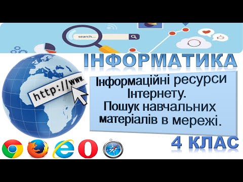 Видео: Інформатика 4 клас. Співпраця в Інтернеті. Інформаційні ресурси Інтернету. Пошук  матеріалів.