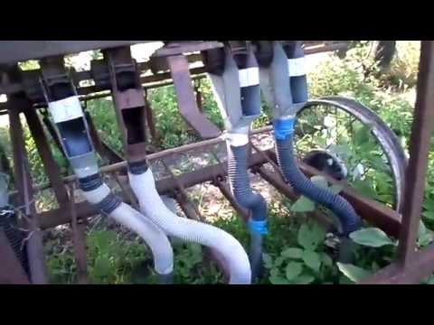 Видео: саморобна зернова сивалка з металолома