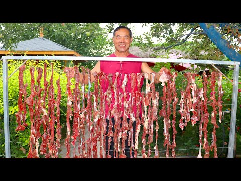 Видео: Лучший рецепт вяленой говядины в мире! Легко приготовить дома! | Дядя Рурал Гурме