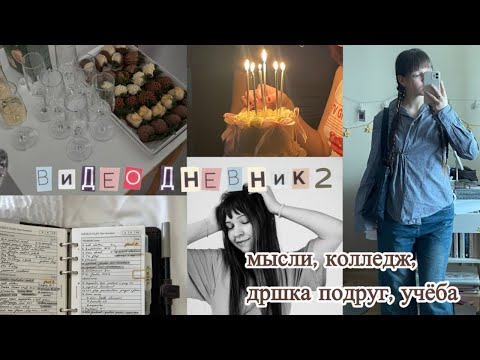 Видео: ВИДЕО ДНЕВНИК 2 | колледж, пары по дизайну, отмечаем день рождения, говорю о настоящем