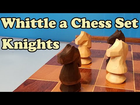 Видео: Вырезаем шахматы! Конь: пошаговое руководство по резьбе по дереву для начинающих