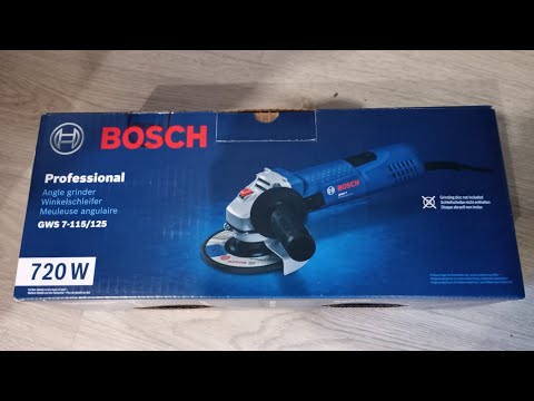 Видео: Шліфмашина кутова Bosch GWS 7-125 125мм 720Вт (0.601.388.108)