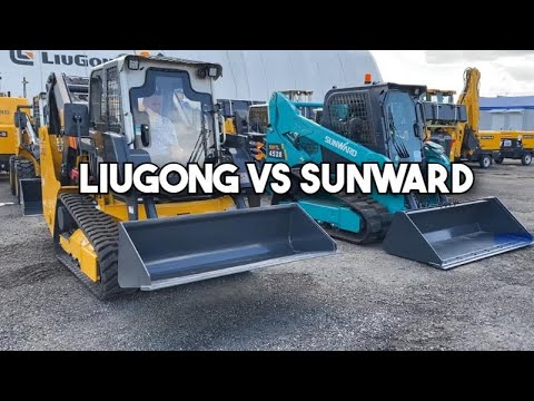 Видео: Ждали? LiuGong vs Sunward. Сравнение гусеничных мини-погрузчиков.