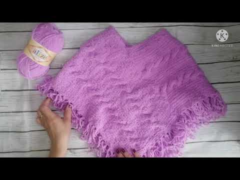 Видео: Детское пончо