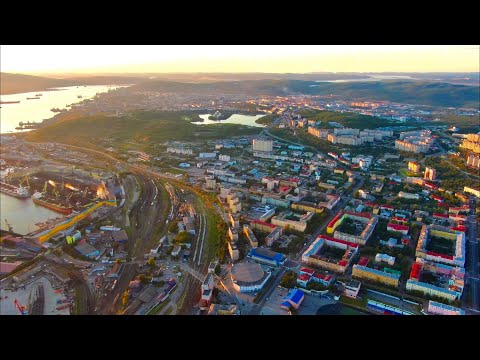 Видео: #3 Пролетая над Мурманском - Flying over Murmansk