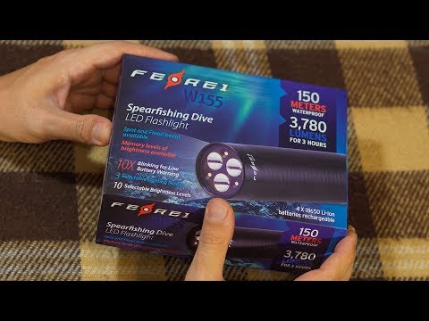 Видео: Фонарь для подводной охоты - Ferei W155