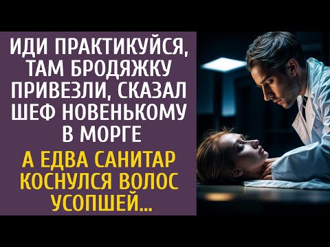 Видео: Иди практикуйся на бродяжке, - сказал шеф новенькому в морге… А едва санитар коснулся волос усопшей…