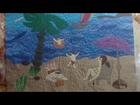 Видео: Море солнце и песок. Текстильная пицца.