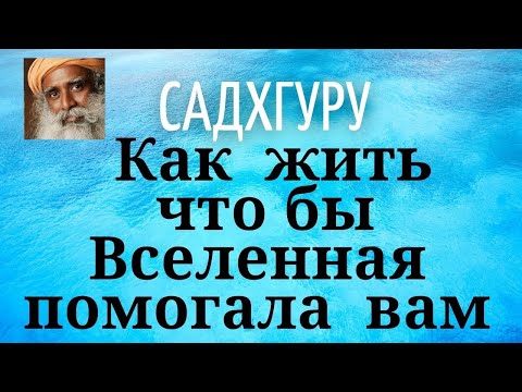 Видео: Садхгуру - Как жить чтобы Вселенная помогала вам.