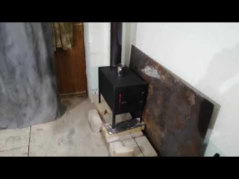 Видео: Буржуйка в гараж. Везувий мини
